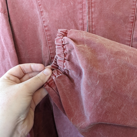 Vintage 90s/Y2K Anorak Distressed Wash Quarter Zip Pull Over Jacket - Picture 6 of 11